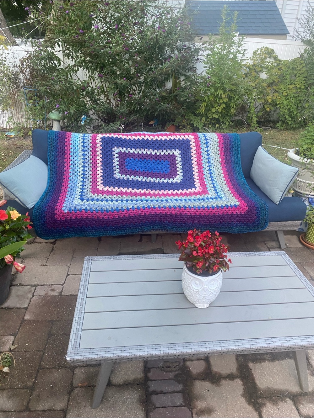 Handcrafted Crochet 56”X67” The Hippie Afghan